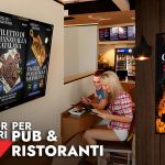 Monitor pubblicitari per Pub e Ristoranti