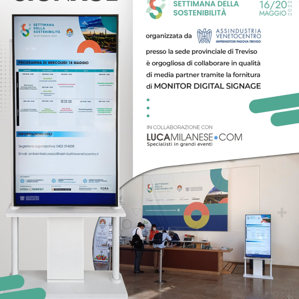 installazione-digital-signage-settimana-sostenibilità-treviso